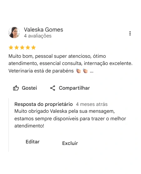 Avaliação 5 estrelas